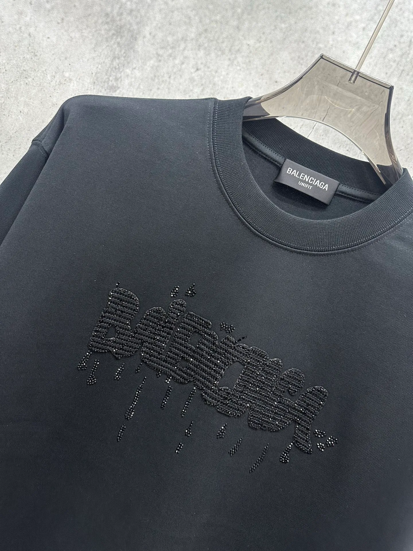 120💰 Balenciaga 2026ss 380g Versatile Same Style -Size：S M L XL -Color：Black